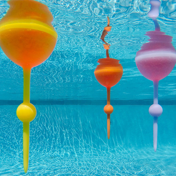 the beach glass floats